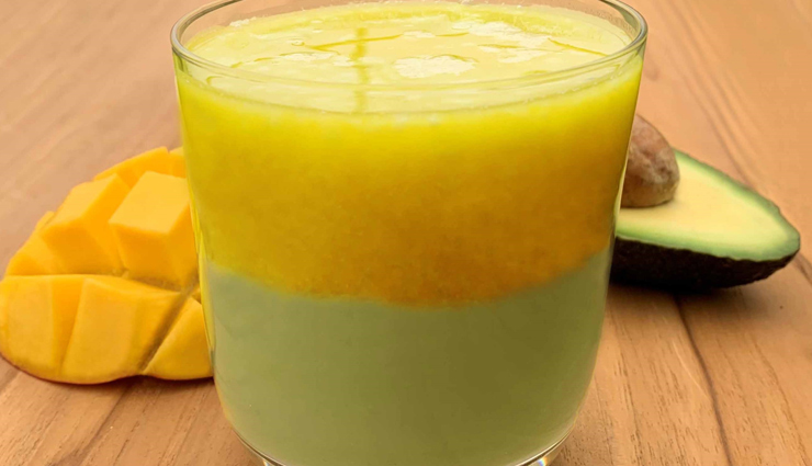 Recipe- Healthy for Breakfast Vegan Mango Avocado Smoothie
