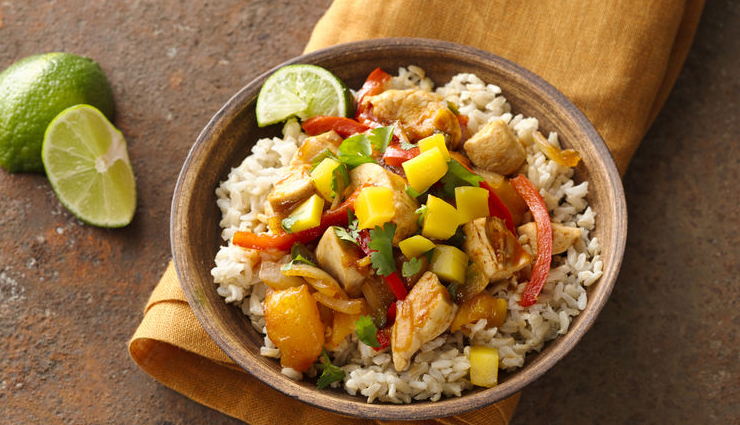 mango chicken curry,mango recipe,chicken recipe,snacks recipe,main course recipe