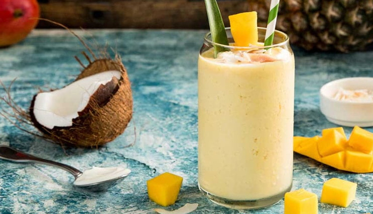 summer recipe,mango coconut smoothie,mango recipe,coconut recipe,smoothie recipe