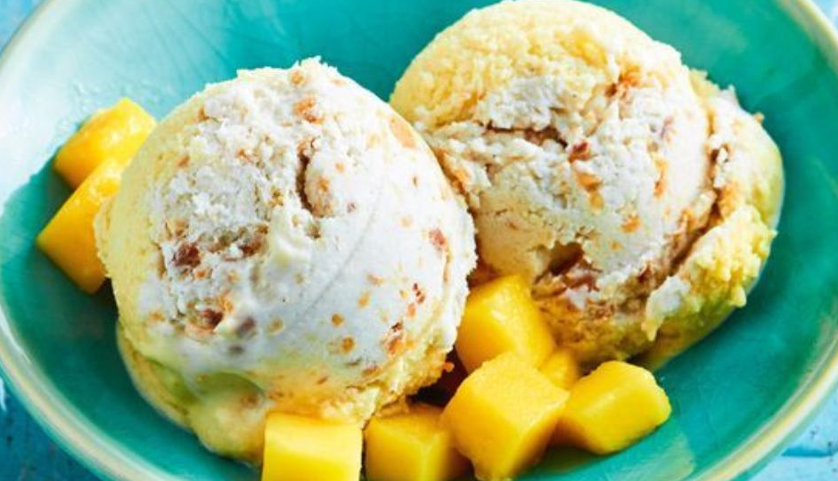 मैंगो कोकोनट आइसक्रीम : घर पर बनाएं यह स्वादिष्ट चीज, बच्चे हो या बड़े सब पर चलेगा इसका जादू #Recipe