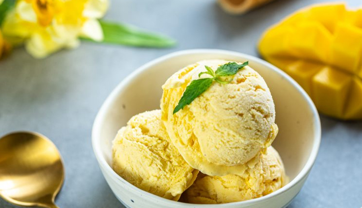 mango ice cream,hunger struck,food,easy recipe