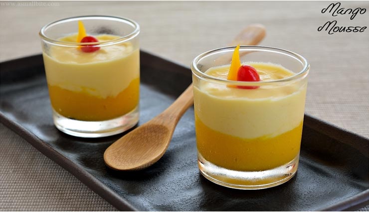 गर्मियों के इन दिनों को 'एगलेस मैंगो मूस' से बनाए यादगार #Recipe eggless mango mousse recipe,recipe,recipe in hindi,special recipe