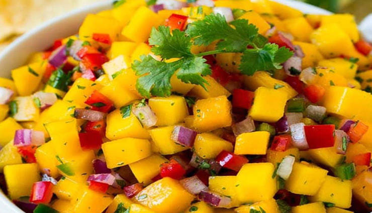 mango salsa,mango salsa recipe in hindi,mango salsa recipe,mango recipe,recipe