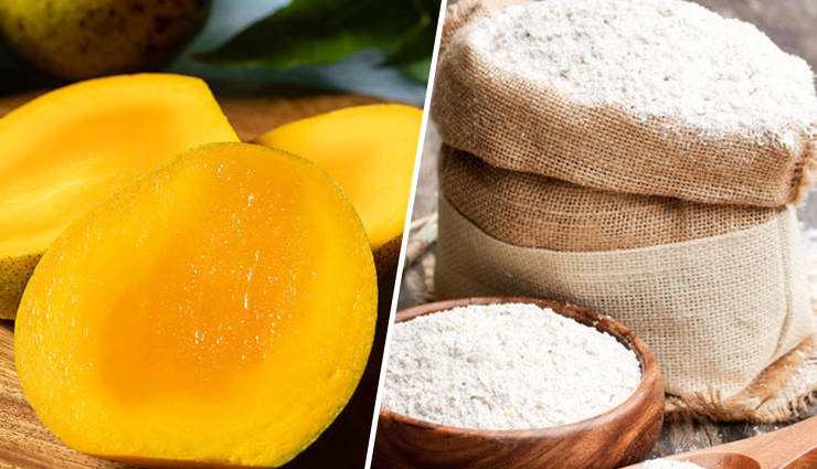 Mango and Wheat Flour Face Pack: For Glowing Skin