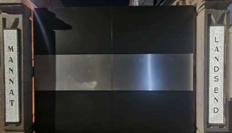 देख लो शाहरुख खान की रईसी, 'मन्नत' के एंट्रेस पर लगी हीरे से जड़ी नेमप्लेट