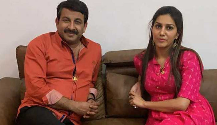 sapna choudhary,haryanvi singer and dancer sapna choudhary,manoj tiwari,lok sabha election 2019