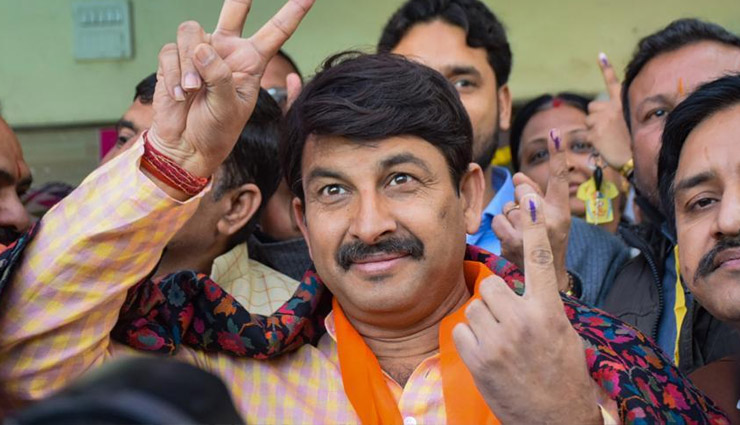 दिल्ली एग्जिट पोल पर सवाल, मनोज तिवारी ने कहा - BJP को मिलेंगी 48 सीटें