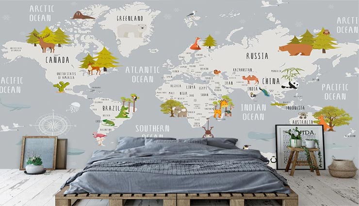 decoration tips,decoration ideas,home decoration,wall decoration,map decoration,map on wall