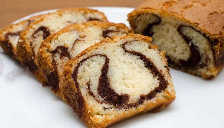 Recipe- Homemade Eggless Marble Cake