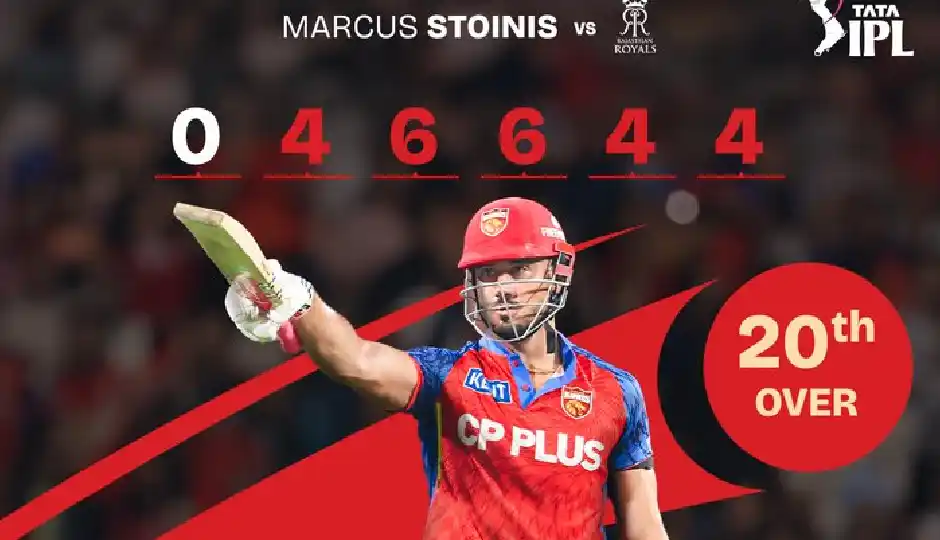 0,4,6,6,4,4: आखिरी ओवर में गरजा स्टोइनिस का बल्ला, 22 गेंदों में ठोक दिए इतने रन