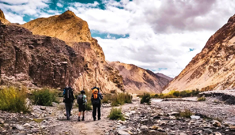 trekking in india,best himalayan treks,kanchenjunga base camp trek,chadar trek zanskar river,gomukh tapovan trek,markha valley trek ladakh,kuari pass trek,pin parvati pass trek,nanda devi east base camp,dzongri goecha la trek,shepherd trail trek himachal,chopta tungnath chandrashila trek