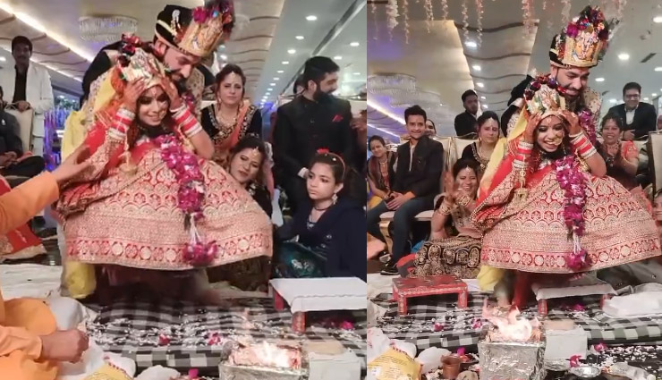 मंडप में बैठी दुल्हन को दूल्हे ने अचानक उठा लिया. वीडियो देख लोग बोले - ऐसा कौन करता है...
