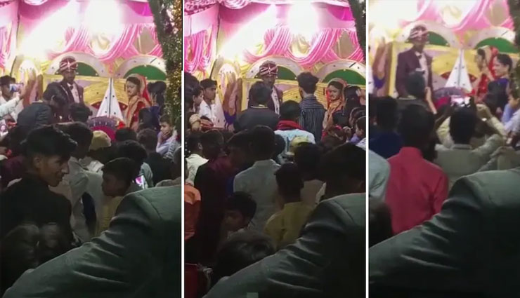 गले में जयमाल पड़ते ही दुल्हन ने दूल्हे पर कर दी थप्पड़ों की बरसात, Video वायरल