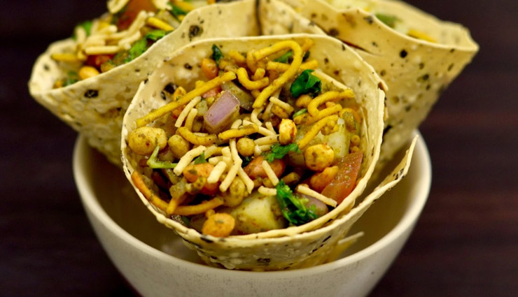 masala papad chaat,chaat recipe,snacks recipe