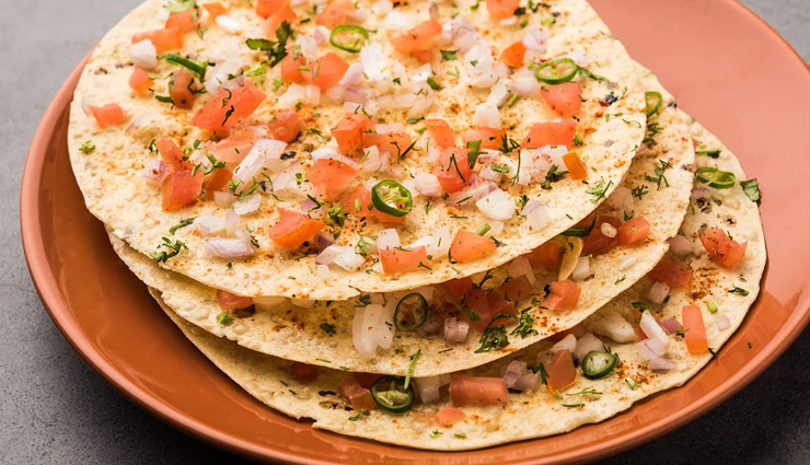 masala papad,hunger struck,food,easy recipe