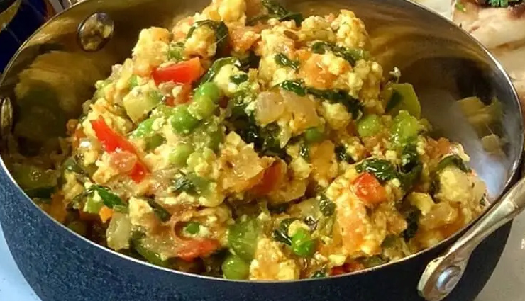 matar paneer bhurji,matar paneer bhurji recipe,hunger struck,food