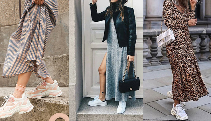 ways to pair your sneakers with anything,pairing sneakers with outfits,sneakers fashion trends,fashion tips,fashion trends,pairing shoes with outfits,pairing sneakers with dresses