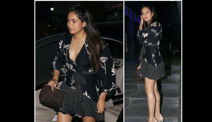 शॉर्ट ड्रेस और हाई हील्स में हॉट अंदाज में दिखी मीरा राजपूत, देखे तस्वीरे