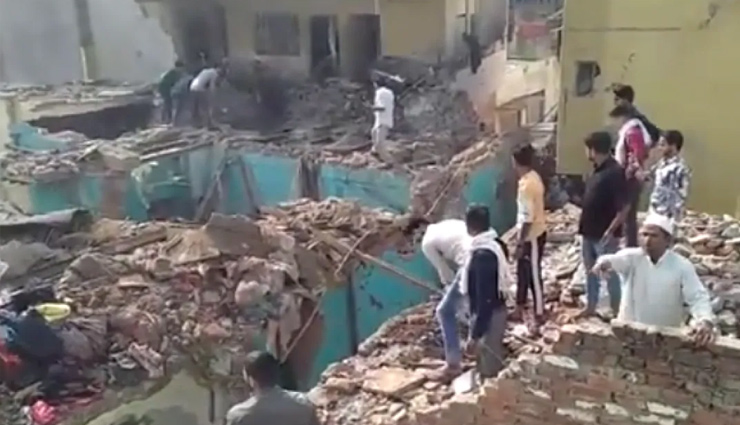मेरठ के सरधना में तेज धमाका, कई घरों की उड़ी छत, दो लोगों की मौत, दर्जनभर गंभीर रूप से घायल