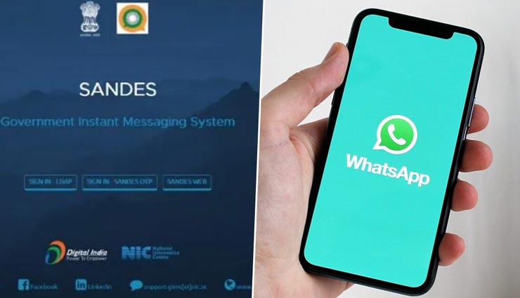 वाट्सएप की नई पॉलिसी पर उठे विवादों के बीच बनाया गया सरकार का देसी मैसेजिंग एप संदेश Sandes