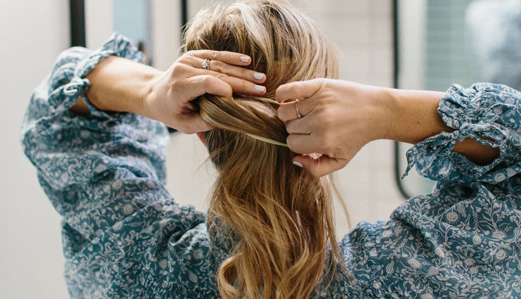 hairstyles,trending hairstyles,side braid hairstyle,side braid and loose hair hairstyle,side braid and a bun hairstyle,neat low bun hairstyle,messy bun hairstyle,messy ponytail hairstyle,beauty,beauty tips