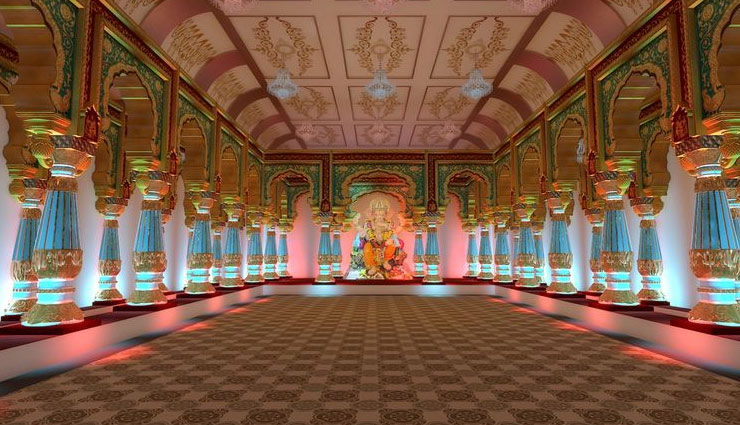 Ganesh Chaturthi 2018 : 'अँधेरी चा राजा' साल 2014 थीम : मैसूर का महल
