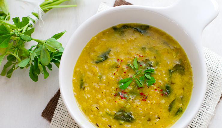methi dal,methi recipe,dal recipe,main course recipe