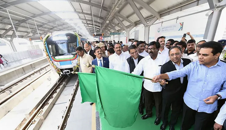 rama rao,puvvada,metro rail service in hyderabad inaugurated,hyderabad,news,telangana minister for municipal administration k t rama rao