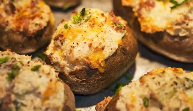 mexican baked potato,potato recipe,baking recipe,snacks recipe