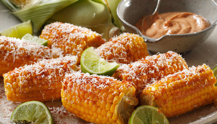 mexican corn on the cob,corn recipe,snacks recipe