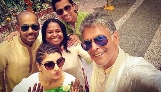 milind soman,ankita konwar,marriage