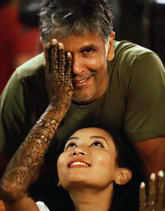 milind soman,ankita konwar,marriage