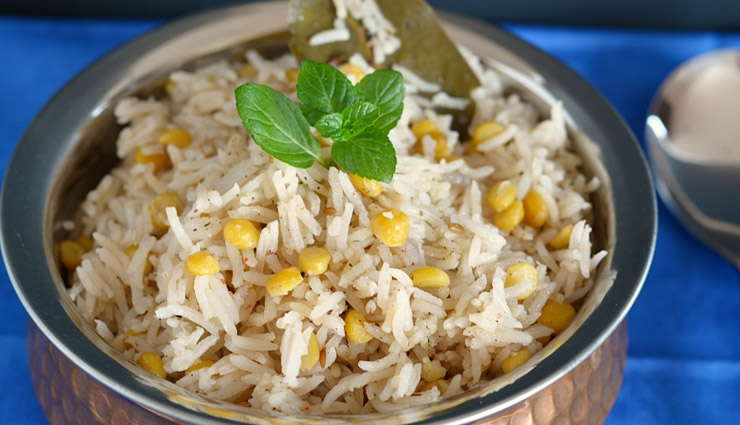 Holi Special- Try Yummy Mint and Chana Dal Pulao