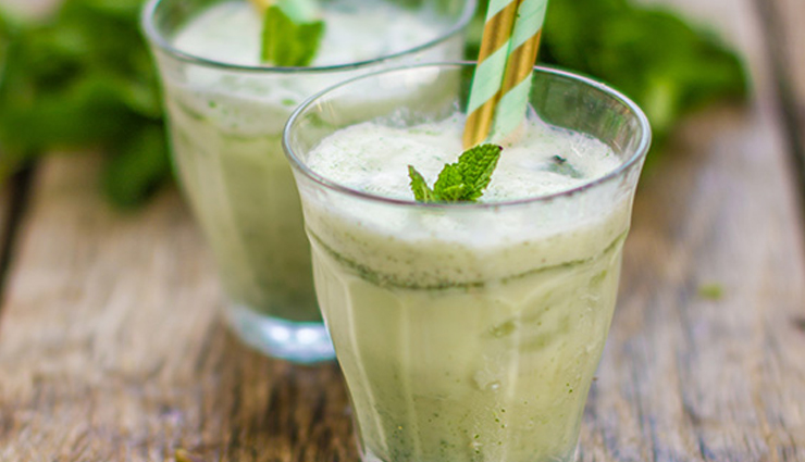mint lassi,hunger struck,food,easy recipe