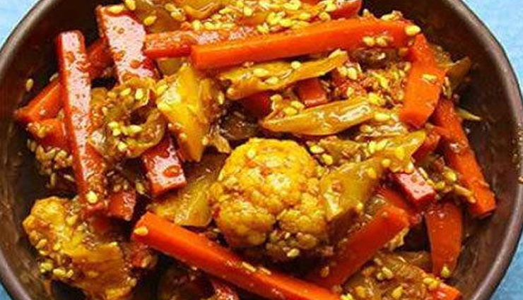 mix vegetable pickle,mix vegetable pickle recipe,pickles recipe,hunger struck,food,easy recipes