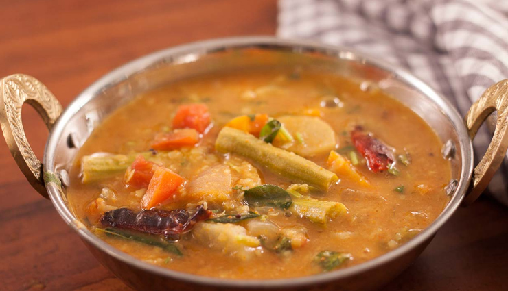 Recipe- Mixed Vegetable Sambar For Your Lunch