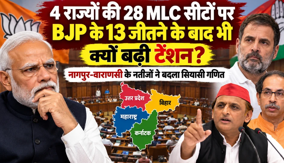 4 राज्यों की 28 MLC सीटों पर BJP के 13 जीतने के बाद भी क्यों बढ़ी टेंशन? नागपुर-वाराणसी के नतीजों ने बदला सियासी गणित