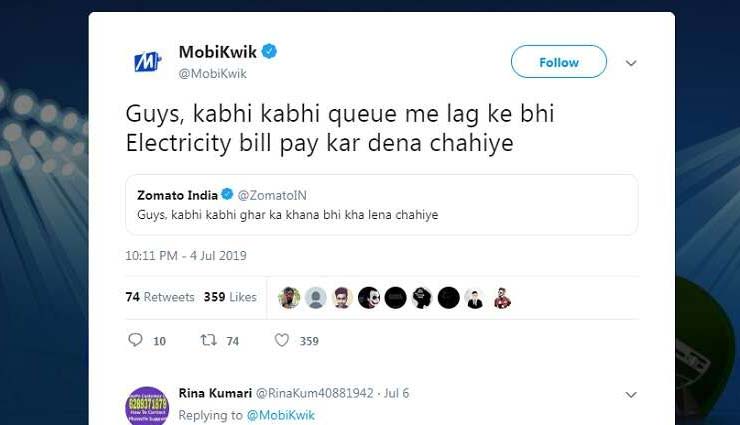 zomato,zomato viral tweet,amazon prime video,mobilkwik,hajmola,tvf play,ghar ka khana tweet