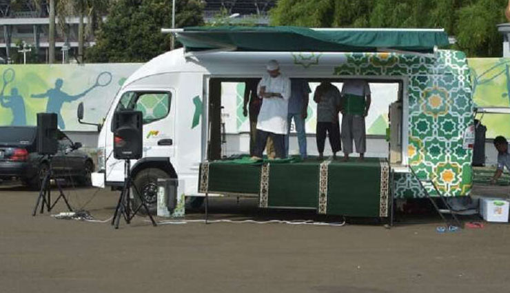 mosque,mobile mosque,mobile mosque in japan,japan olympics 2020,olympics 2020,weird news,weird news in hindi