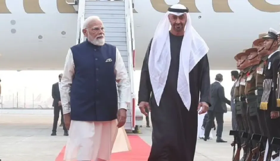 मिडिल ईस्ट के तनाव के बीच दिल्ली पहुंचे UAE के राष्ट्रपति, पीएम मोदी से करेंगे व्यापार, रक्षा और ऊर्जा पर चर्चा