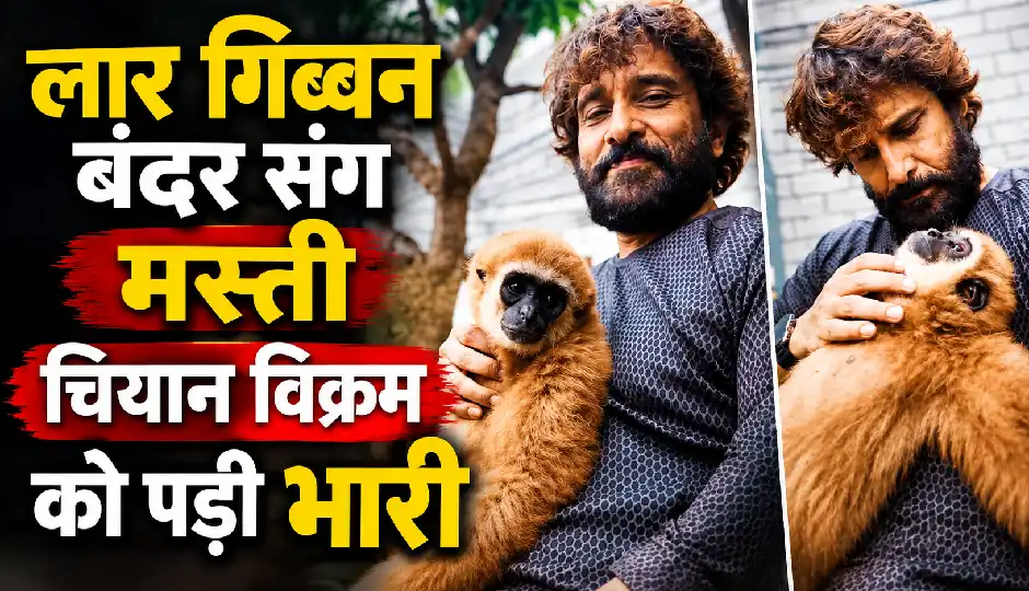 लार गिब्बन के साथ चियान विक्रम की वायरल रील पर वन विभाग की जांच, 24 घंटे में वीडियो हुआ डिलीट