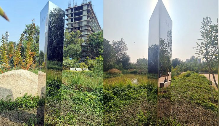 monolith,monolith in ahmedabad park,what is monolith,about monolith,weird news ,अहमदाबाद,मोनोलिथ