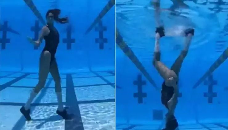 स्विमिंग पूल के अंदर लड़की का Moonwalk Dance देख लोगों के उड़े होश, वीडियो हुआ वायरल 