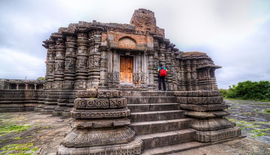 Motha Murti Temple, Lonar- Lord Hanuman Holds Shanidev as a Captive