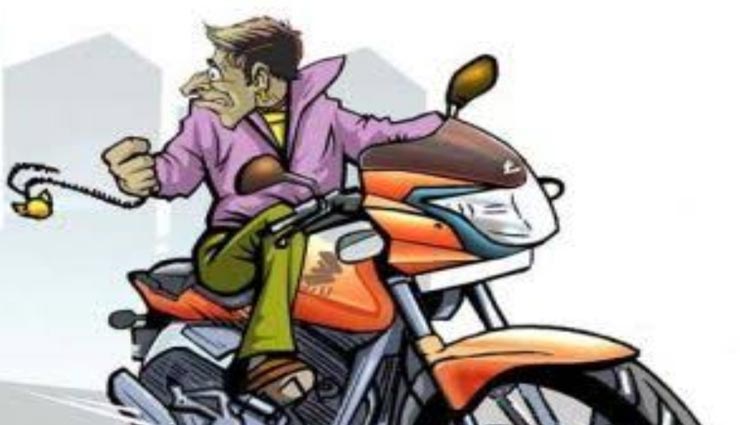 उदयपुर : फेस मास्क की आड़ में दिनदहाड़े की मोटरसाइकिल चोरी, सीसीटीवी फुटेज से हो रही जांच
