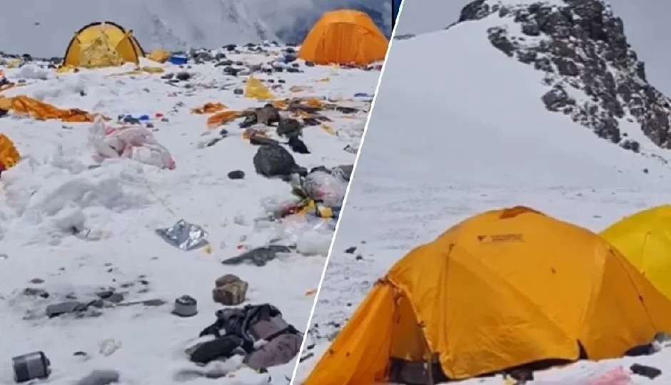 VIDEO: इंसानी लापरवाही की चपेट में माउंट एवरेस्ट, चारों ओर फैला कचरा; सोशल मीडिया पर भड़का आक्रोश