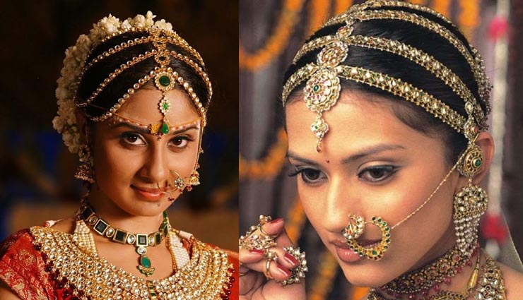 5 trendy tikkas for brides to choose from,the modern double maang tikka,the side tikka,the multi chain maang tikka,the multi strand maang tikka,the side maang tikka