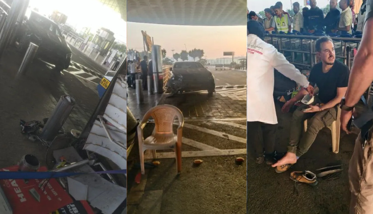 मुंबई एयरपोर्ट पर हादसा, तेज रफ्तार मर्सिडीज की टक्कर से 5 लोग घायल