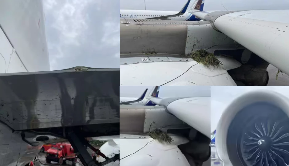 मुंबई एयरपोर्ट पर बारिश में हादसा: रनवे से फिसला एयर इंडिया का विमान, फटे टायर, इंजन को पहुंचा नुकसान