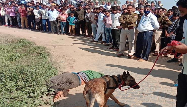 अलवर : श्मशान के पास शव मिलने से गांव में सनसनी, ग्रामीणों में आक्रोश, तीन संदिग्ध गिरफ्तार